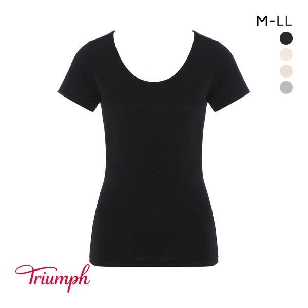【メール便(10)】 トリンプ TR5410 デイリートリンプ 2分袖トップ Triumph 【メール便(10)】 トリンプ TR5410 デイリートリンプ 2分袖トップ Triumph