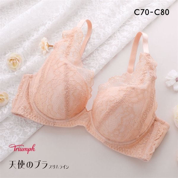 トリンプ TR632 天使のブラ スリムライン レーシィ ブラジャー C BE Triumph