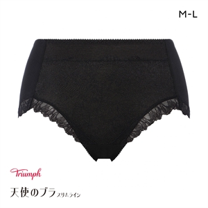 トリンプ TR632 天使のブラ スリムライン レーシィ ショーツ 深め ハイウエスト はきこみ深めショーツ ML BK Triumph