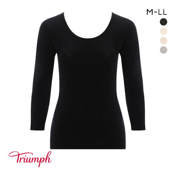 【メール便(10)】 トリンプ TR5410 デイリートリンプ インナー 8分袖 トップ M-LL Triumph 【メール便(10)】 トリンプ TR5410 デイリートリンプ インナー 8分袖 トップ M-LL Triumph