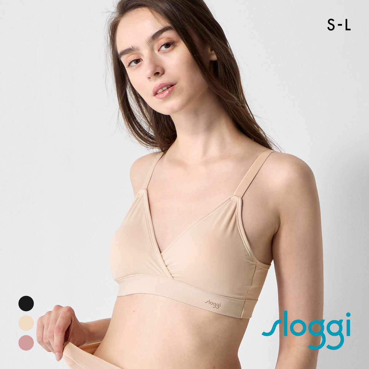 トリンプ スロギー フリーオールラウンド sloggi FREE AR ブラレット S-L ワンサイズ Triumph(BE-ベージュ-S-L)
