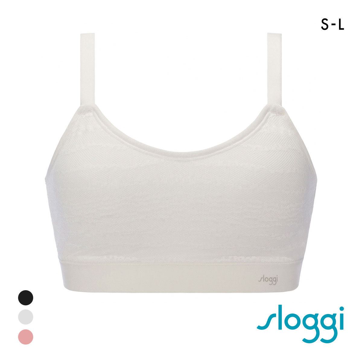 トリンプ スロギー フリーオールラウンド レース sloggi FREE AR Lace ハーフトップ S-L ワンサイズ Triumph(WH-ホワイト-S-L)