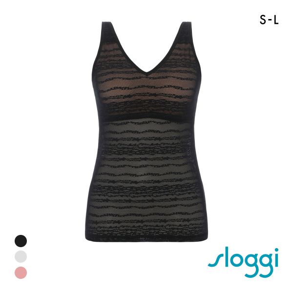 トリンプ スロギー フリーオールラウンド レース sloggi FREE AR Lace Vネック カップ付きトップ S-L ワンサイズ Triumph