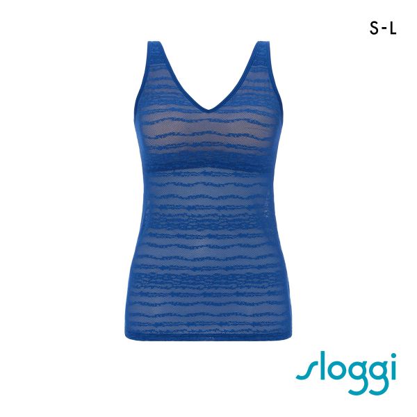 トリンプ スロギー フリーオールラウンド レース sloggi FREE AR Lace Vネック カップ付きトップ S-L 7010 Triumph