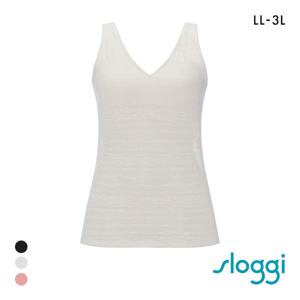 トリンプ スロギー フリーオールラウンド レース sloggi FREE AR Lace Vネック カップ付きトップ ラージ LL-3L Triumph