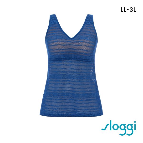 トリンプ スロギー フリーオールラウンド レース sloggi FREE AR Lace Vネック カップ付きトップ ラージ LL-3L 7010 Triumph