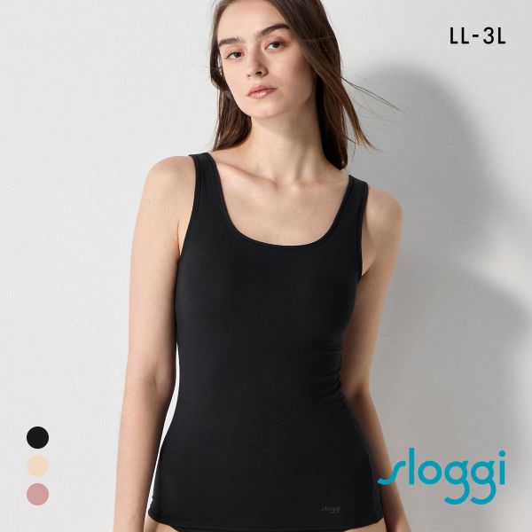 トリンプ スロギー フリーオールラウンド sloggi FREE AR タンクトップ ラージ カップ付き LL-3L ワンサイズ Triumph