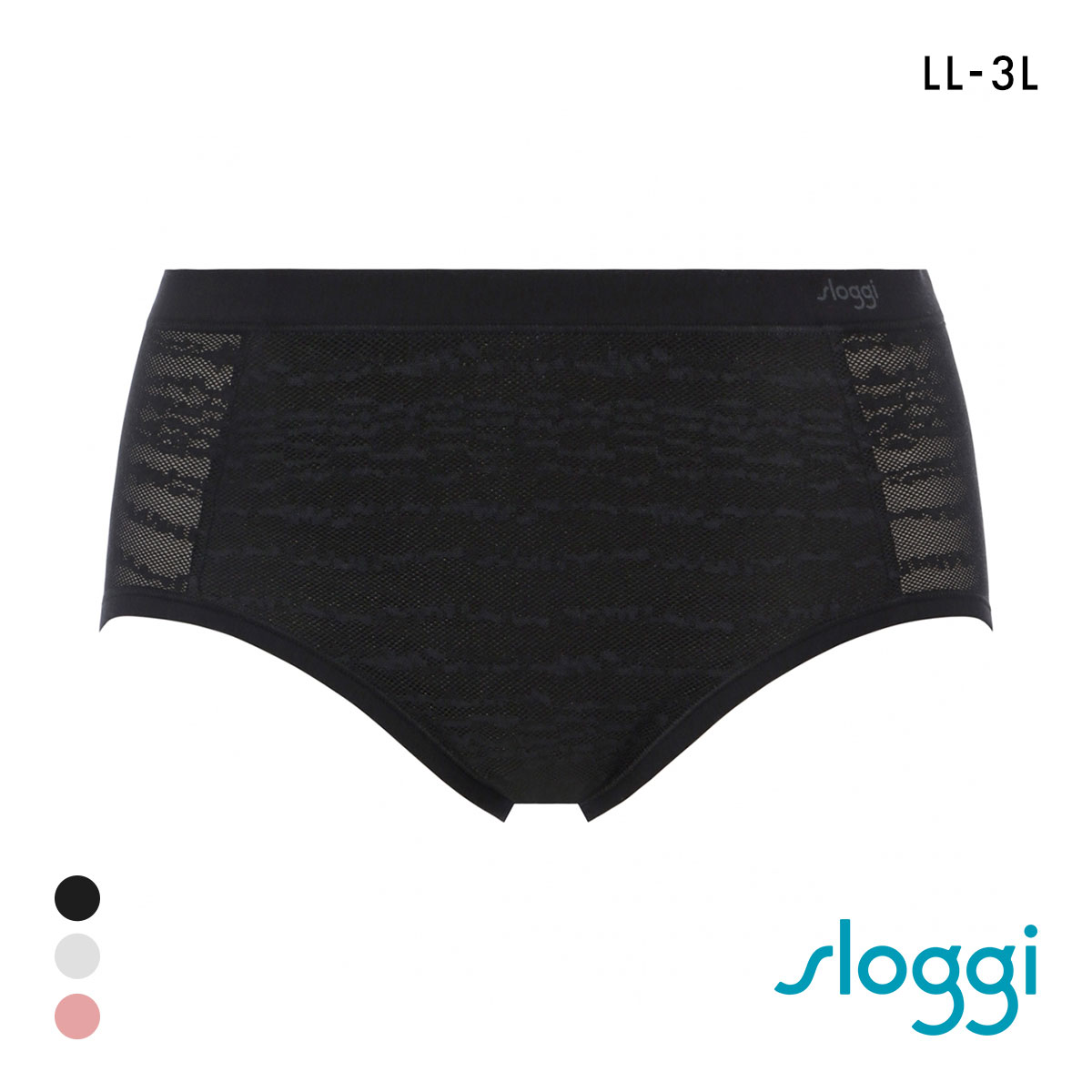 トリンプ スロギー フリーオールラウンド レース sloggi FREE AR Lace ショーツ ヒップスター ラージ LL-3L Triumph(BK-ブラック-LL-3L)