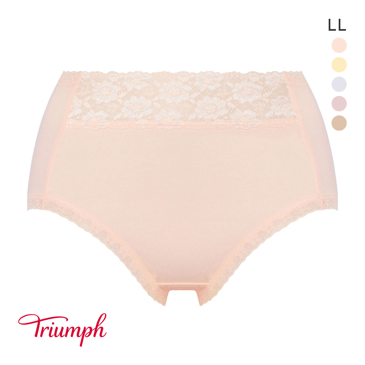 トリンプ TR7310 ベストヒットショーツ ハイウエスト はきこみ深め LL 大きいサイズ Triumph(LPE-薄ピーチ-LL)
