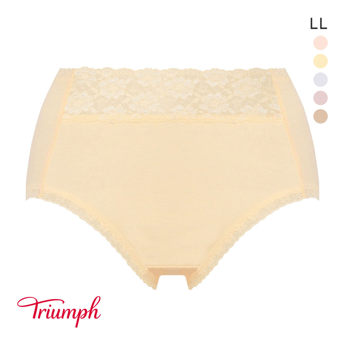 トリンプ TR7310 ベストヒットショーツ ハイウエスト はきこみ深め LL 大きいサイズ Triumph(CR-クリーム-LL)