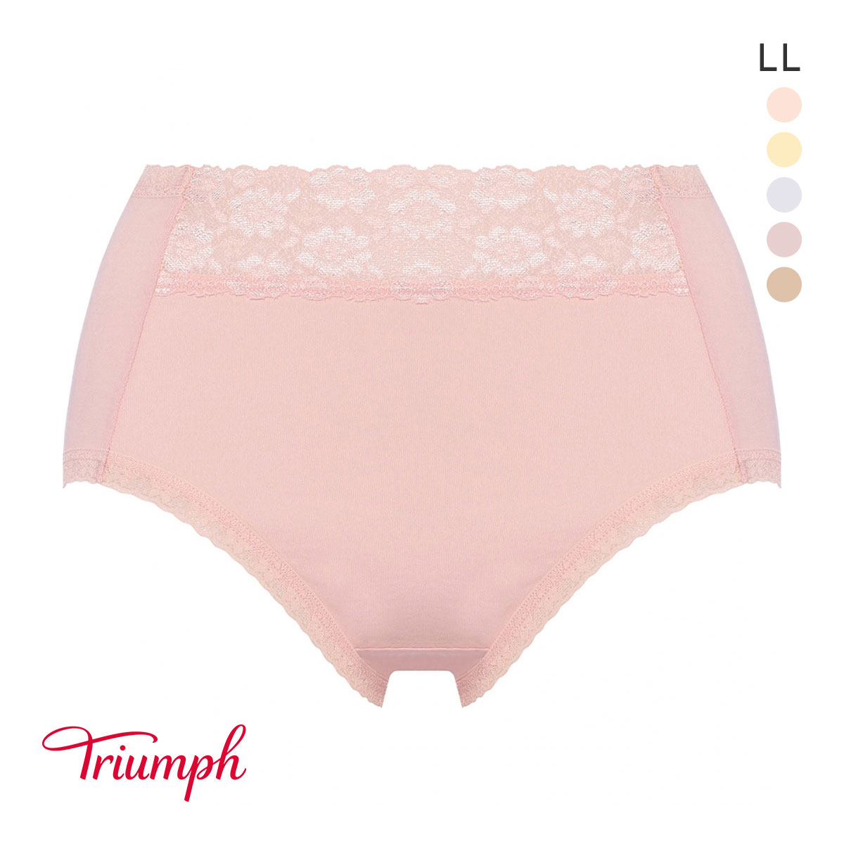 トリンプ TR7310 ベストヒットショーツ ハイウエスト はきこみ深め LL 大きいサイズ Triumph(PI-ピンク-LL)