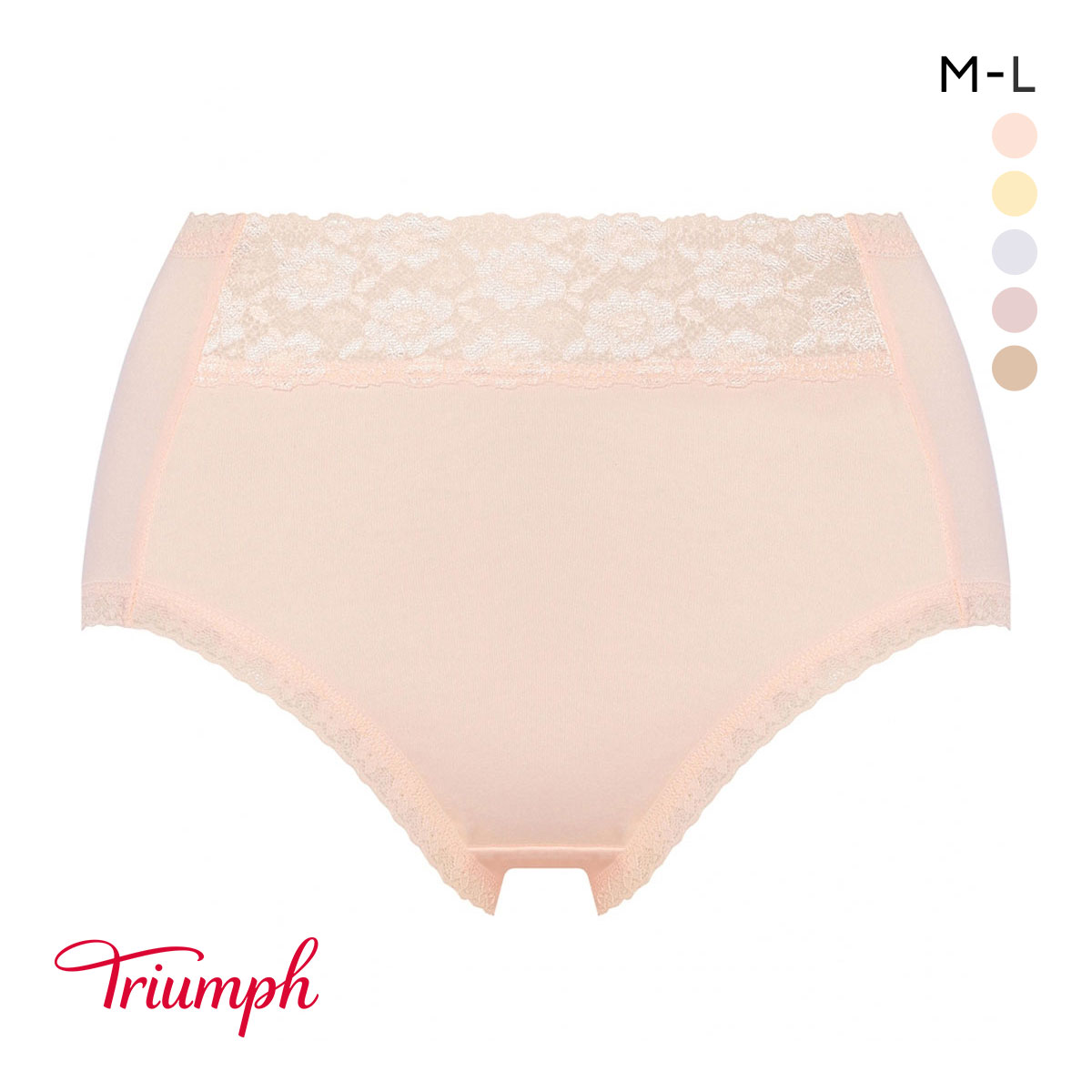 トリンプ TR7310 ベストヒットショーツ ハイウエスト はきこみ深め ML Triumph(LPE-薄ピーチ-M)