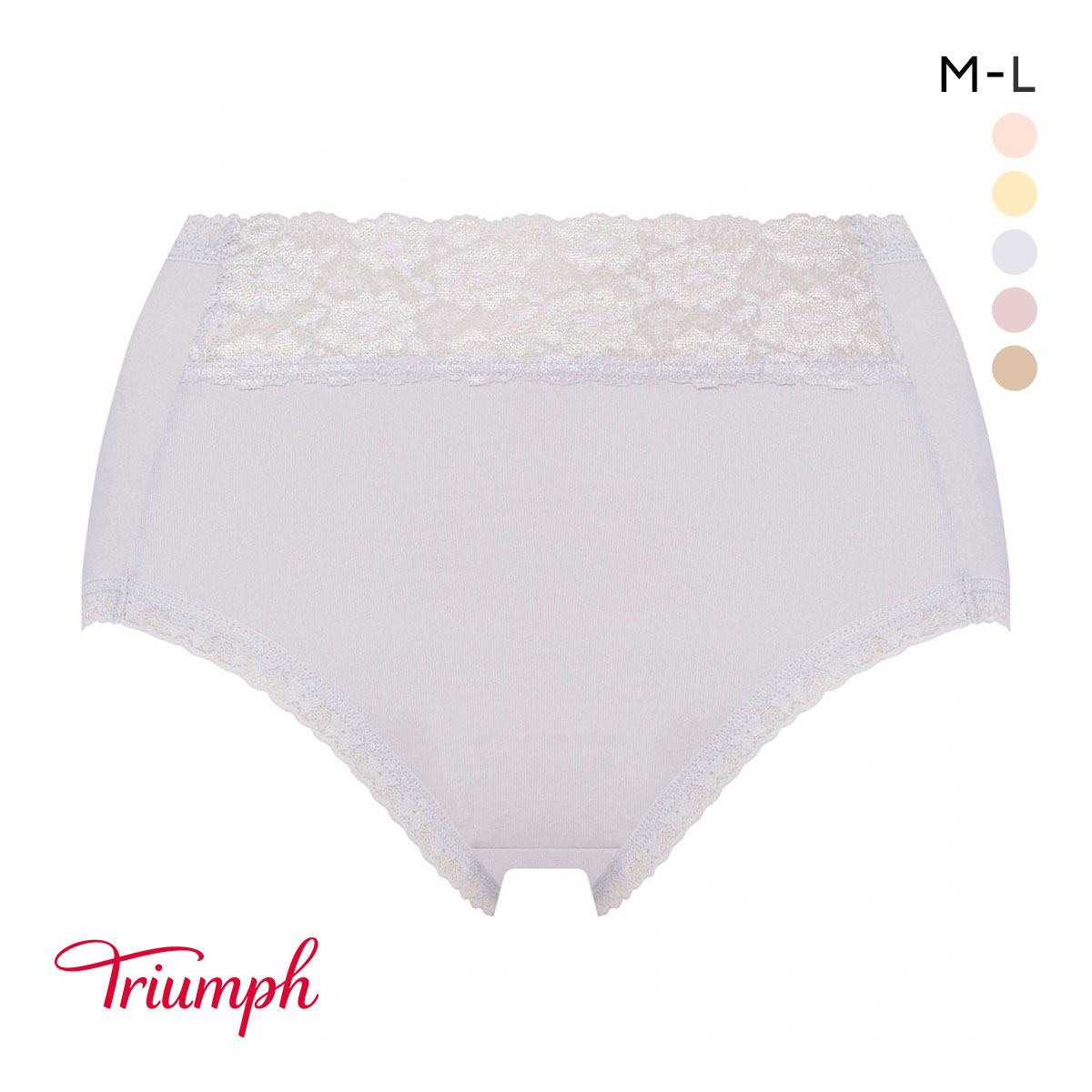 トリンプ TR7310 ベストヒットショーツ ハイウエスト はきこみ深め ML Triumph(LBU-薄ブルー-M)