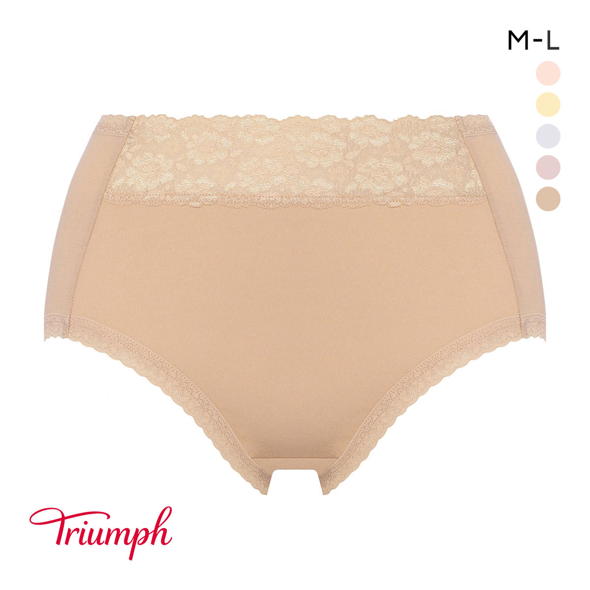トリンプ TR7310 ベストヒットショーツ ハイウエスト はきこみ深め ML Triumph(BE-ベージュ-M)