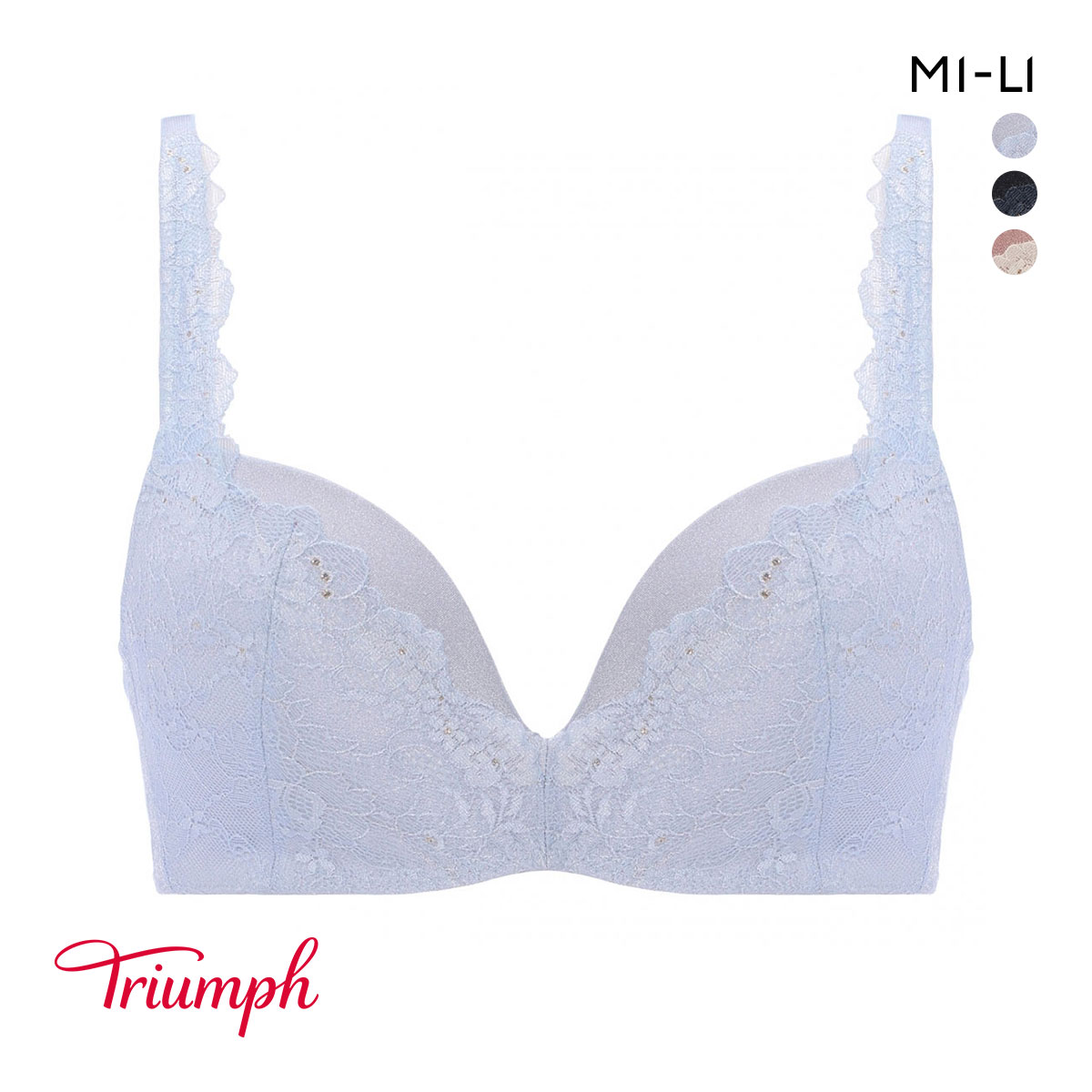 トリンプ TR622 スマートバランス ノンワイヤーブラジャー ML Triumph(LBU-薄ブルー-M1)
