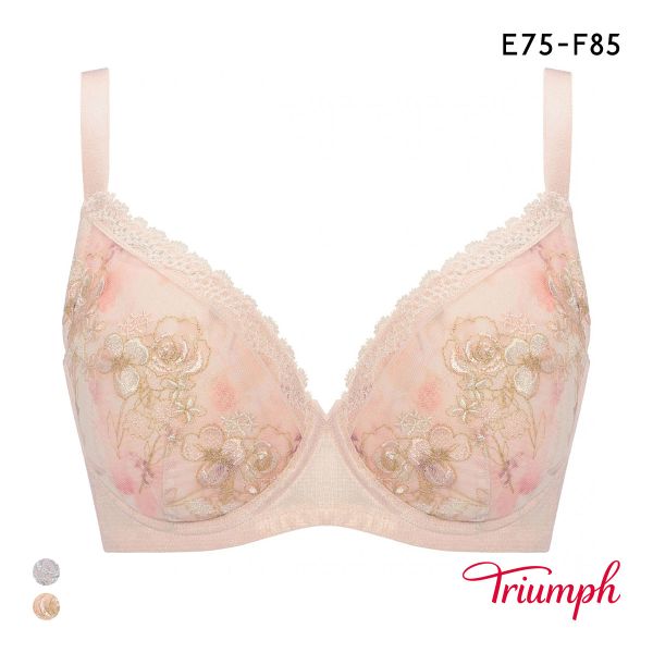 トリンプ TR635 小さくしたいブラ 無理なく着やせ レース ブラジャー EF 大きいサイズ Triumph