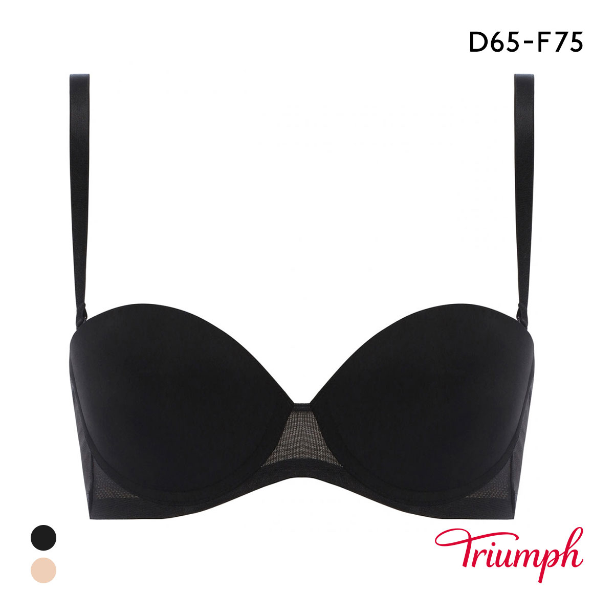 トリンプ TRTBRA025 Tシャツブラ ブラジャー DEF Triumph(BK-ブラック-D65)
