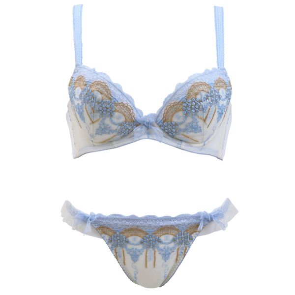 Wレースブラショーツセット 　トリンプとSHIROHATOの共同企画