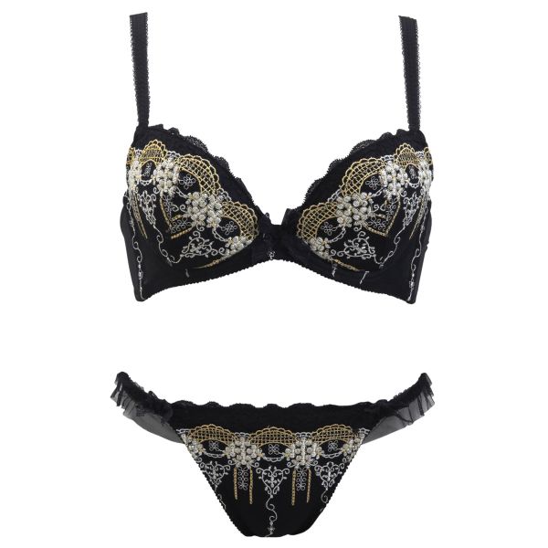 Wレースブラショーツセット 　トリンプとSHIROHATOの共同企画