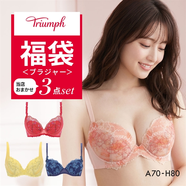 福袋 トリンプ 3P ブラジャー 3点セット インナー 下着 AG Triumph