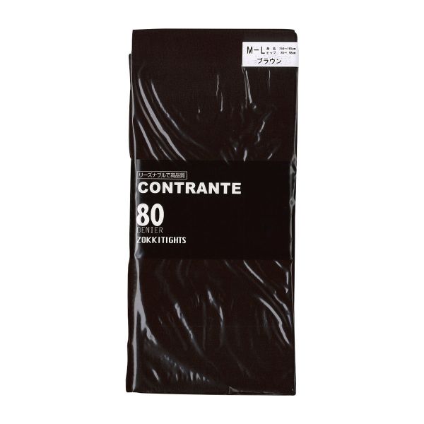 コントランテ ContRante カラータイツ 80デニール ゾッキタイプ