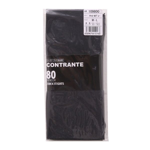 コントランテ ContRante カラータイツ 80デニール ゾッキタイプ