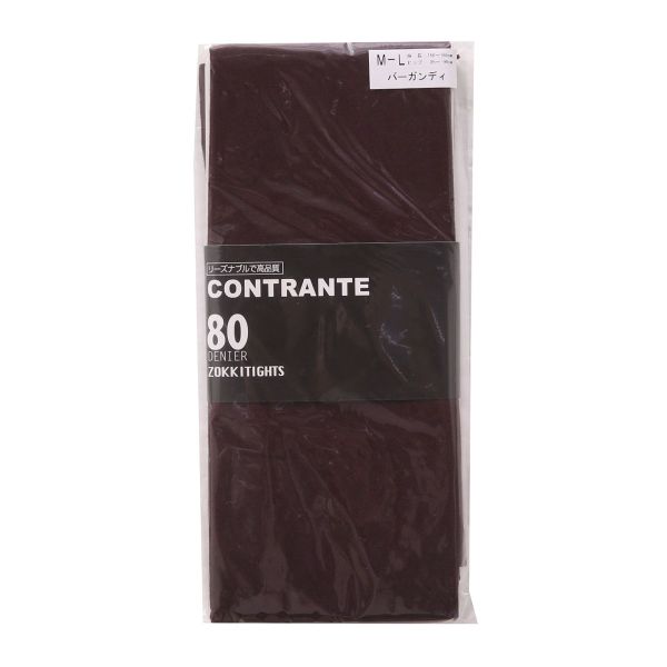 コントランテ ContRante カラータイツ 80デニール ゾッキタイプ