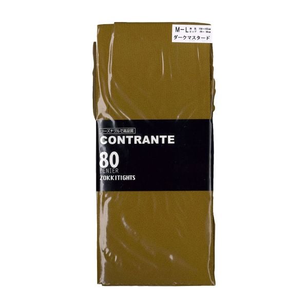 コントランテ ContRante カラータイツ 80デニール ゾッキタイプ