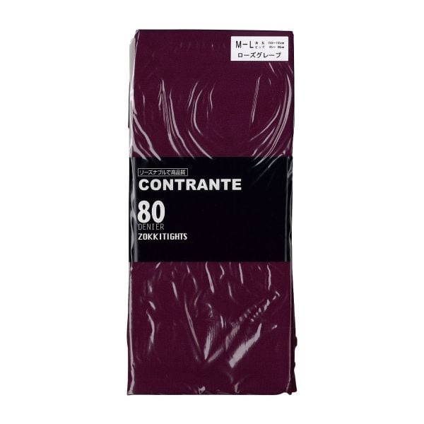 コントランテ ContRante カラータイツ 80デニール ゾッキタイプ