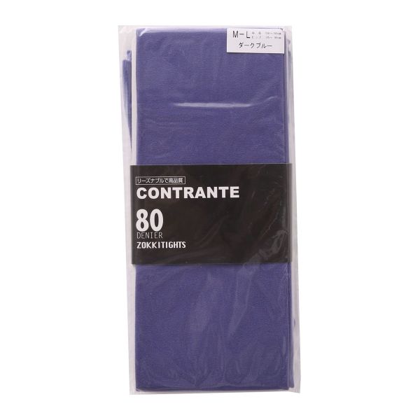 コントランテ ContRante カラータイツ 80デニール ゾッキタイプ