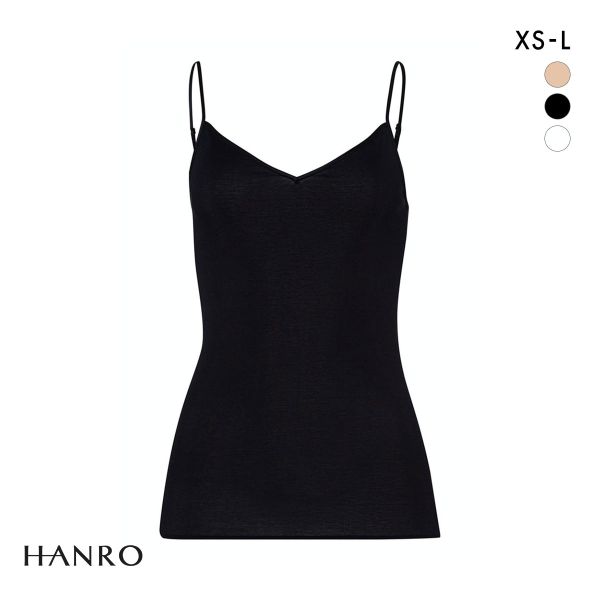 ハンロ コットン シームレス キャミソール HANRO COTTON SEAMLESS Vネック インナー