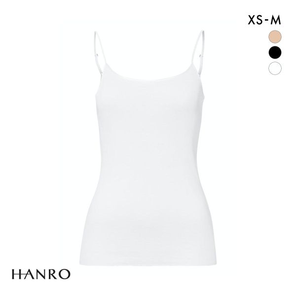 ハンロ コットン シームレス キャミソール HANRO COTTON SEAMLESS Uネック インナー