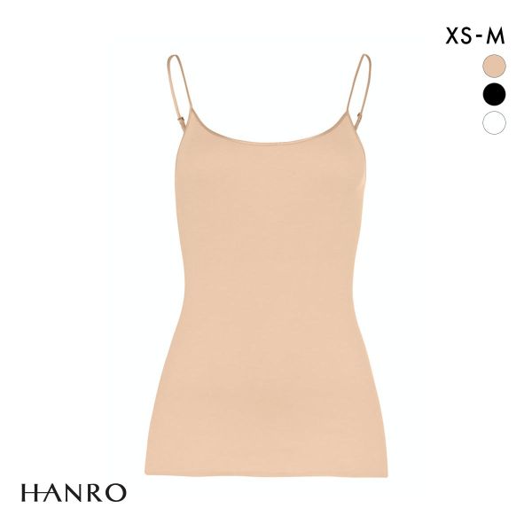 ハンロ コットン シームレス キャミソール HANRO COTTON SEAMLESS Uネック インナー