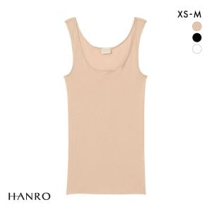 ハンロ コットン シームレス タンクトップ HANRO COTTON SEAMLESS Uネック インナー