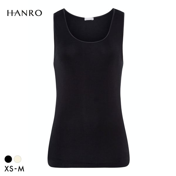 ハンロ ピュアシルク 100％ タンクトップ HANRO PURESILK LUXURIOUS SILK Uネック インナー