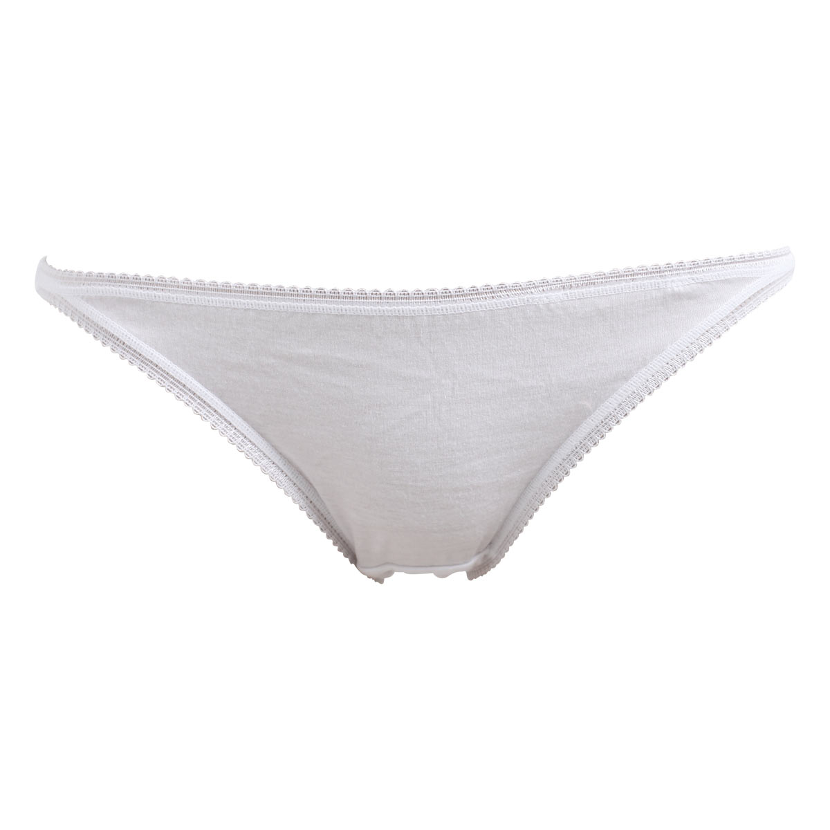 Private Collection定番 コットン スキャンティ ショーツ 単品(ホワイト-M)
