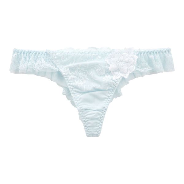 リリアージュココ LilyageCoco シアーガーデニア Tバックショーツ M タンガ ソング 総レース バックレース フレア フリル 単品