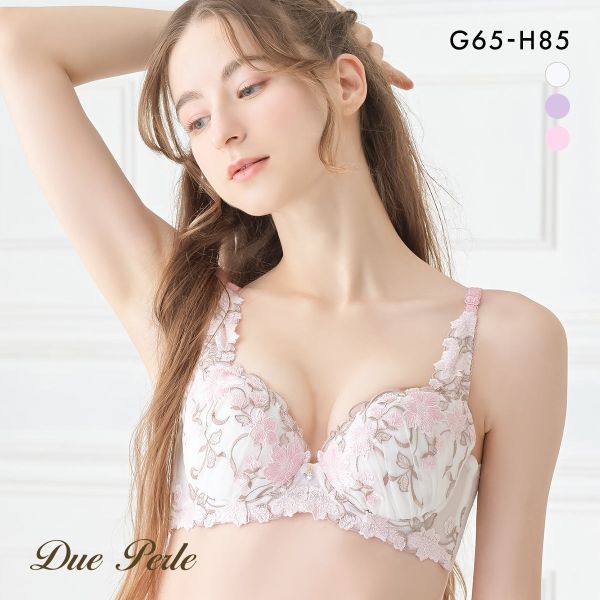 ドゥペルル 千里香 脇高すっきりブラジャー GH 大きいサイズ グラマー 谷間 スムージング 凸凹 なめらか リフトアップ