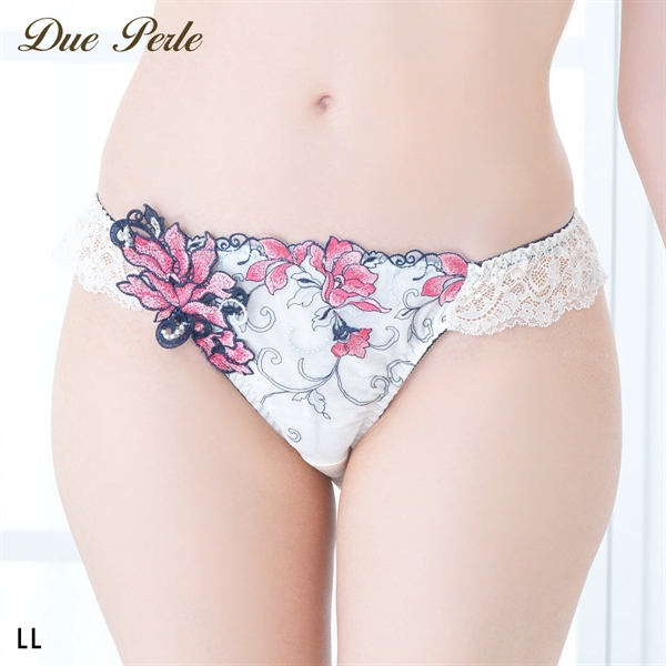 ドゥペルル リリーフロレッタ ノーマルショーツ スタンダード LL なめらか フィット ひびきにくい 大きいサイズ DuePerle