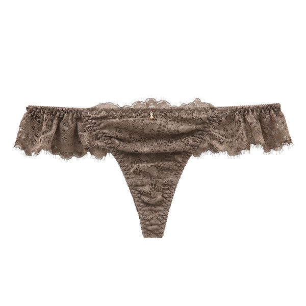 ドゥレリア Doux rellia オリエンタル Tバックショーツ M タンガ ソング 単品 総レース