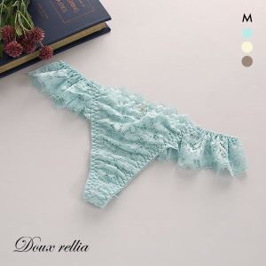 ドゥレリア Doux rellia オリエンタル Tバックショーツ M タンガ ソング 単品 総レース