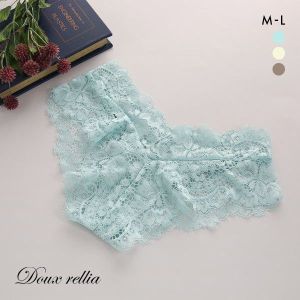 ドゥレリア Doux rellia オリエンタル チーキー バックレースショーツ ML ビキニ ブラジリアン 総レース 単品 インポート風 ハーフバック