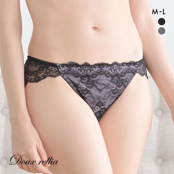 ドゥレリア ラグジュアリー バックレースショーツ ML スタンダード ノーマル ビキニ 総レース Doux rellia