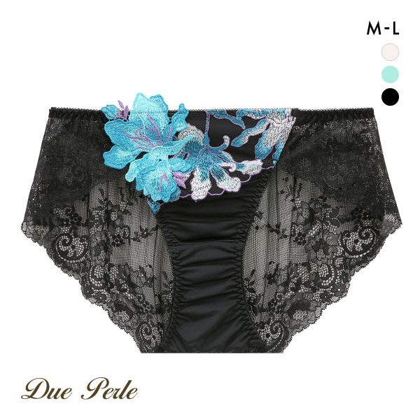 ドゥペルル ヴィクトリアシクラメン 総レースショーツ スタンダード バックレース ML ひびきにくい やわらか DuePerle