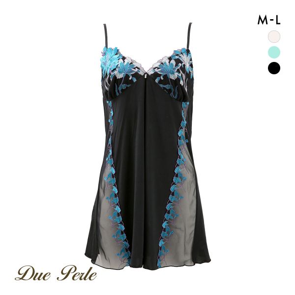 ドゥペルル ヴィクトリアシクラメン スリップ M-75 L-80 ランジェリー ロングキャミソール DuePerle