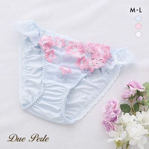 ドゥペルル DuePerle 桜蝶 ショーツ ML スタンダード ノーマル ストレッチ なめらか フィット ひびきにくい 単品