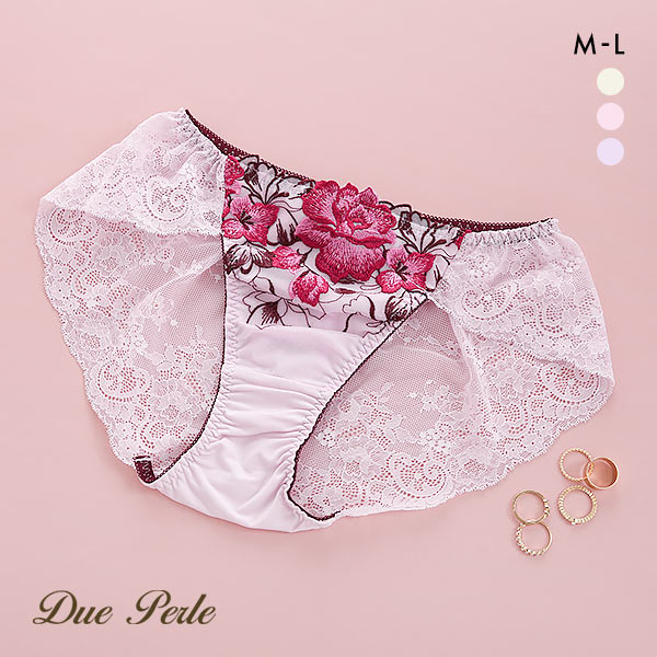50%OFF【メール便(5)】 ドゥペルル DuePerle クイーン 総レースショーツ スタンダード ML バックレース ひびきにくい 単品 50%OFF【メール便(5)】 ドゥペルル DuePerle クイーン 総レースショーツ スタンダード ML バックレース ひびきにくい 単品