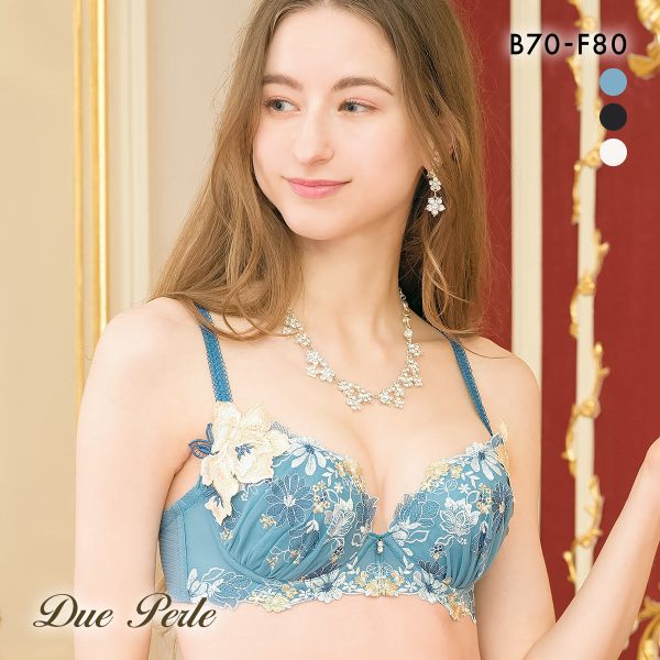 ドゥペルル チェリッシュ 脇すっきり ブラジャー BCDEF リフトアップ 脇高 脇肉 脇寄せ 谷間 バストアップ 大きいサイズ DuePerle