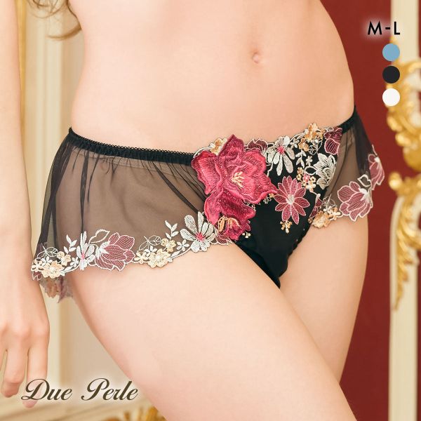 ドゥペルル チェリッシュ フレアレースショーツ ML バックレースショーツ 総レース DuePerle