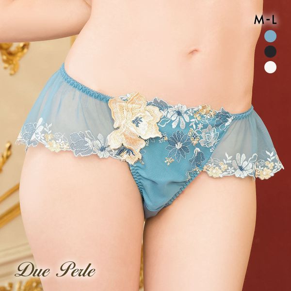 ドゥペルル チェリッシュ フレアレースショーツ ML バックレースショーツ 総レース DuePerle